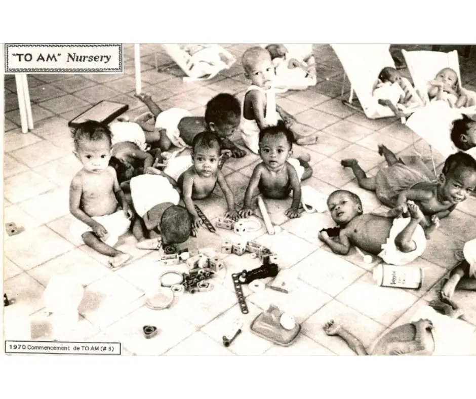 Children at the To Am Nursery, Saigon, Vietnam, 1975. Friends For All Children.